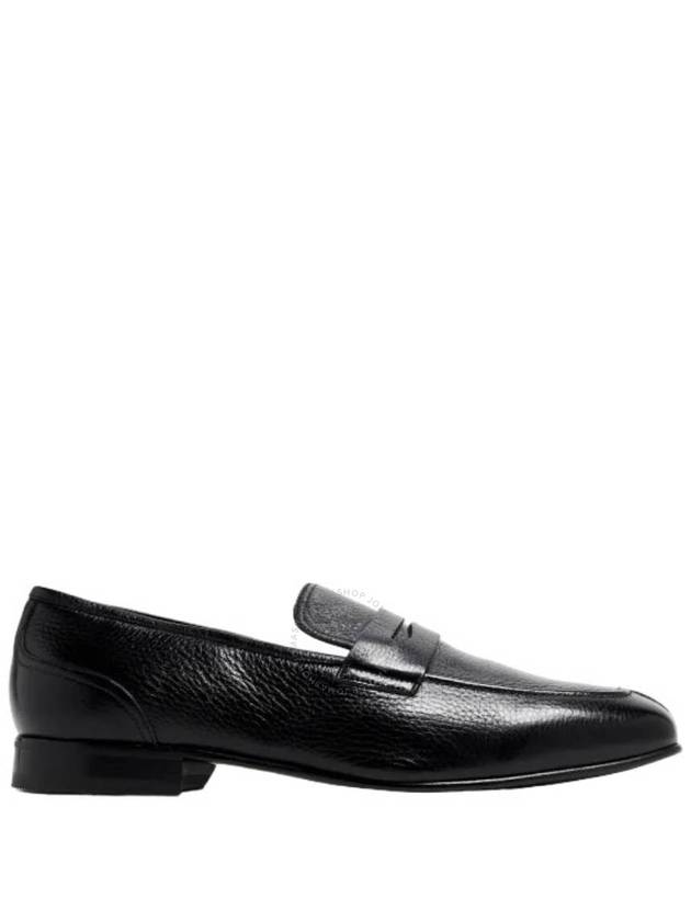 Bally Black Saix-U Leather Penny Loafers, Brand Size 7 ( US Size 8 ) - BALLY - BALAAN 1