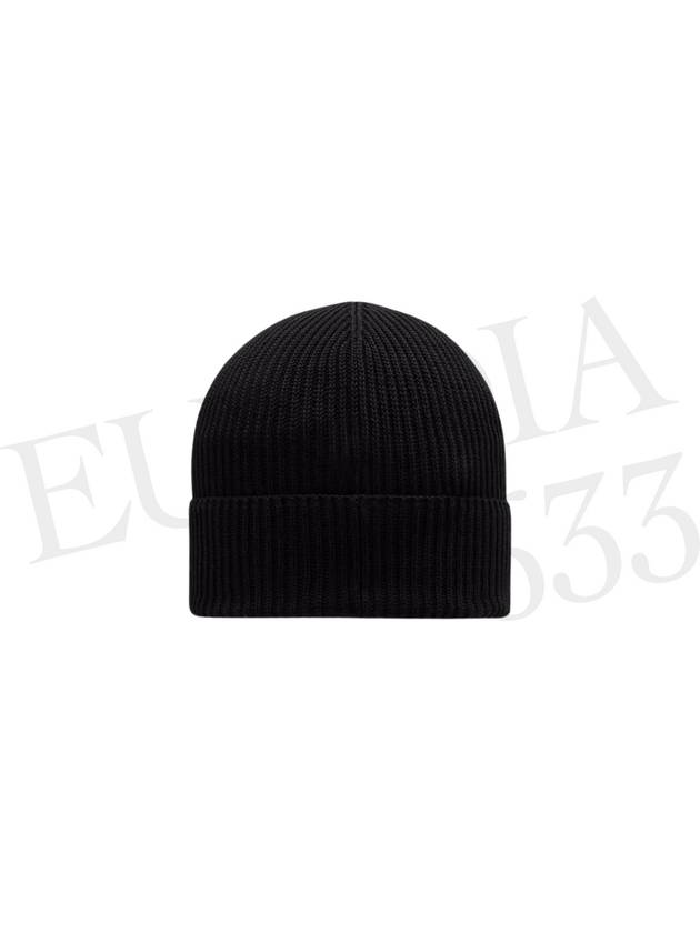 Cotton Beanie Black - MONCLER - BALAAN 3