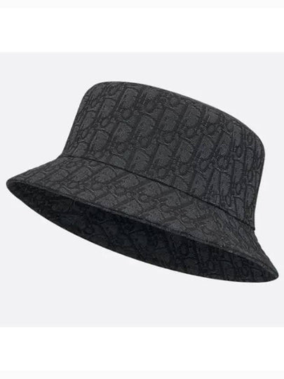 Jacquard Cotton Bucket Hat Black - DIOR - BALAAN 2