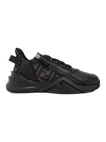 Women s Flow Sneakers Black White 8E8035 AJZH - FENDI - BALAAN 1