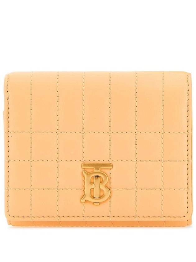 Lola Quilted Tri-Fold Half Wallet Light Beige - BURBERRY - BALAAN 2