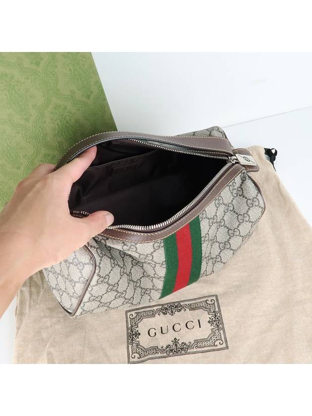 Women's Web GG Supreme Pouch Bag Beige - GUCCI - BALAAN 8