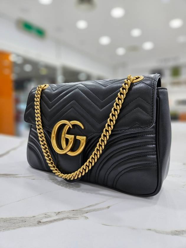 GG Marmont Medium Matelasse Shoulder Bag 443496 - GUCCI - BALAAN 3