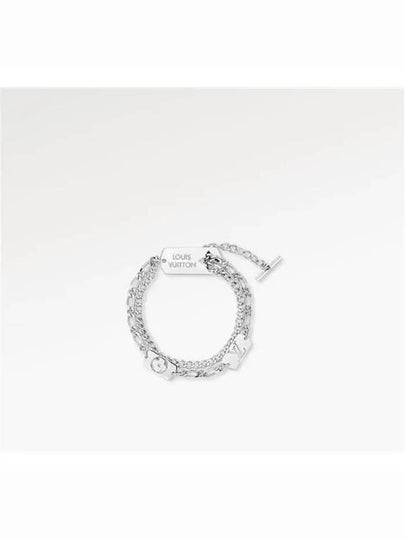 Monogram Stack Bracelet Silver - LOUIS VUITTON - BALAAN 2