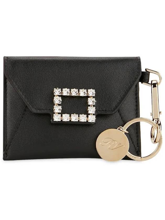 Keychain Pouch Card Wallet Black - ROGER VIVIER - BALAAN 4