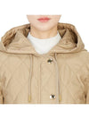 Diamond Quilted Thermoregulated Hoodie Padded Archive Beige - BURBERRY - BALAAN 11