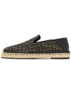 FF Logo Fabric Espadrilles Brown - FENDI - BALAAN 5