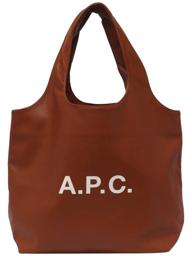 Ninon Logo Print Tote Bag Nut Brown - A.P.C. - BALAAN 2