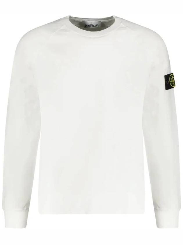 Waffen Patch Crewneck Sweatshirt Ice - STONE ISLAND - BALAAN 2