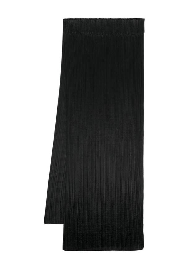 Pleated Scarf Black - ISSEY MIYAKE - BALAAN 1