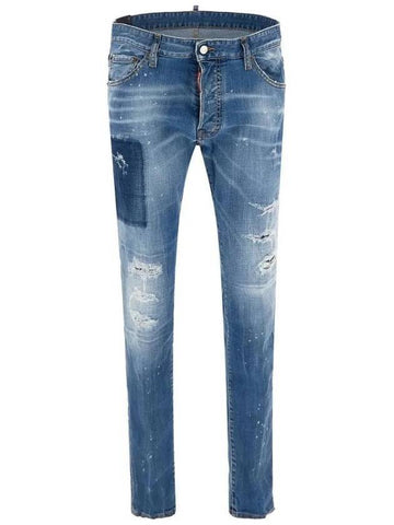 Men's Cool Guy Cotton Straight Jeans Blue - DSQUARED2 - BALAAN 1