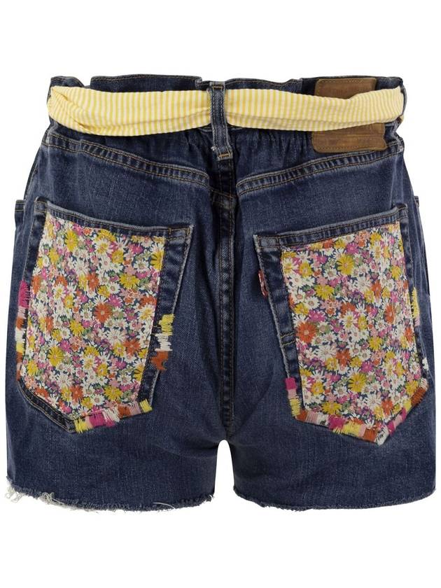 Denim shorts with belt and patches - MC 2 SAINT BARTH - BALAAN 2