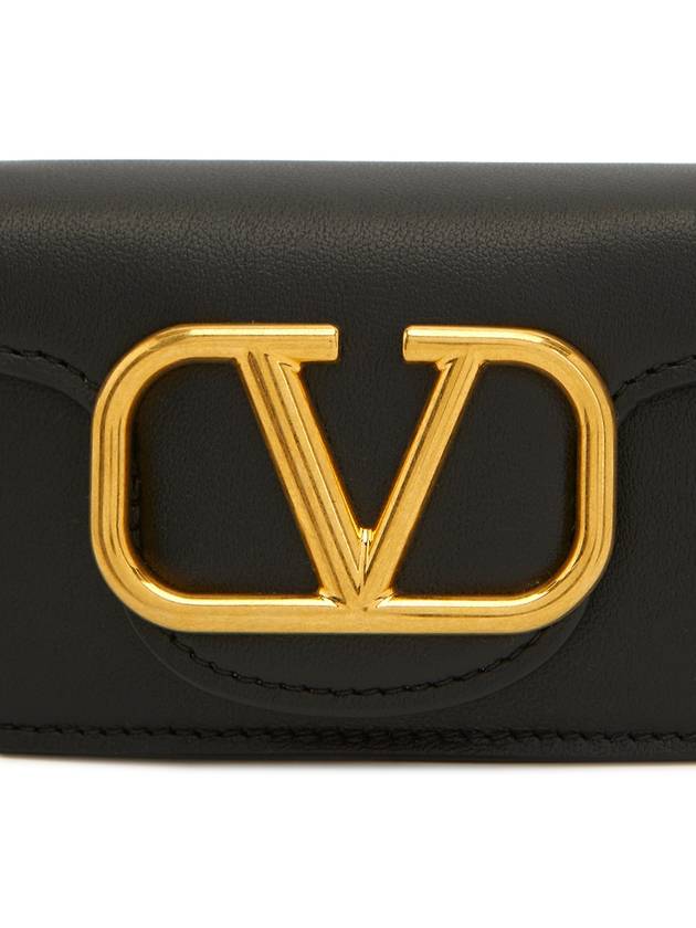 Gold Logo Micro Shoulder Bag Black - VALENTINO - BALAAN 9