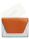 Logo Leather Half Wallet Brown - MARNI - BALAAN 9