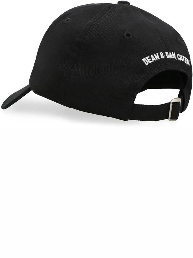 Logo Base Ball Cap Black - DSQUARED2 - BALAAN 4