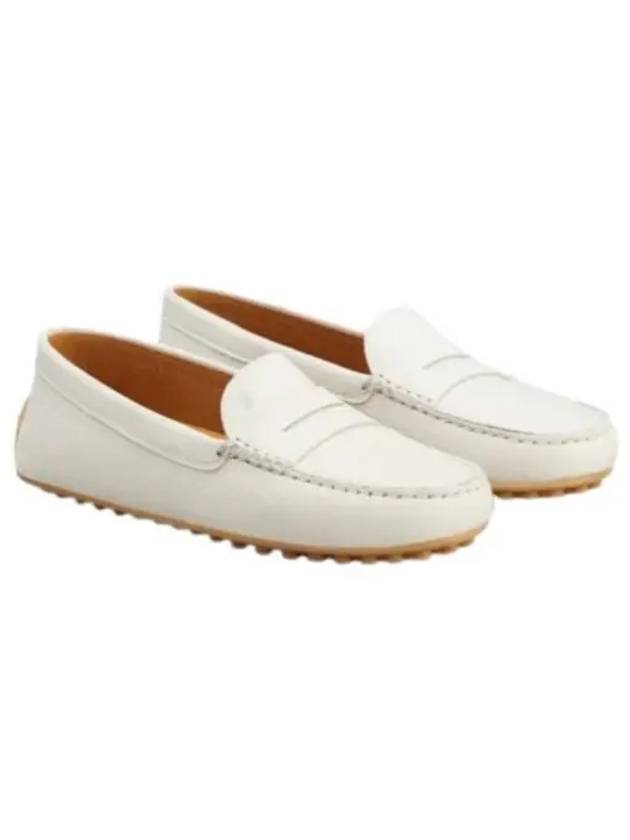 City Gommino Leather Driving Shoes White - TOD'S - BALAAN 2