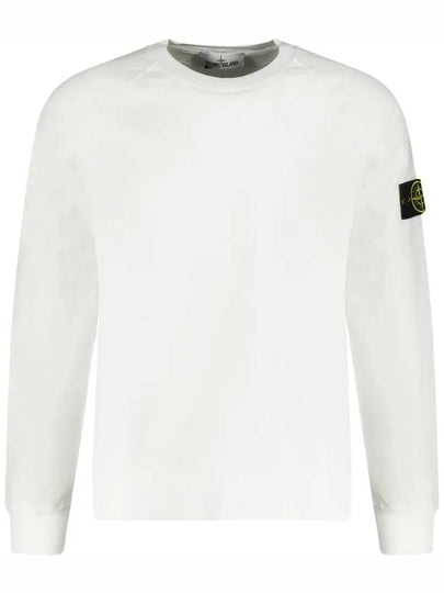 Waffen Patch Crewneck Sweatshirt White - STONE ISLAND - BALAAN 2