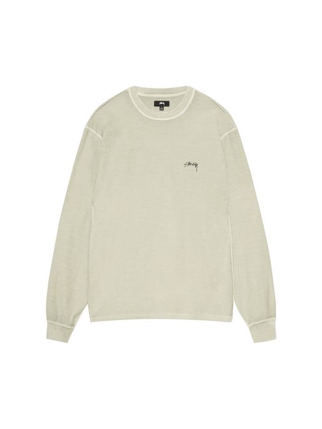 Lazy Long Sleeve T Shirt Sage - STUSSY - BALAAN 1