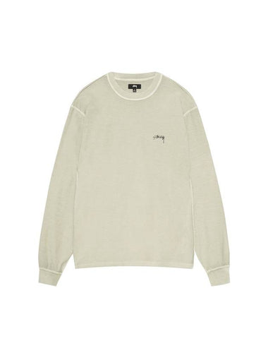 Lazy Long Sleeve T Shirt Sage - STUSSY - BALAAN 1