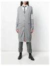 Milano Fine Merino Cardigan Light Grey - THOM BROWNE - BALAAN 7