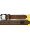 Men's New Plate Mesh Belt Yellow - DOLCE&GABBANA - BALAAN.