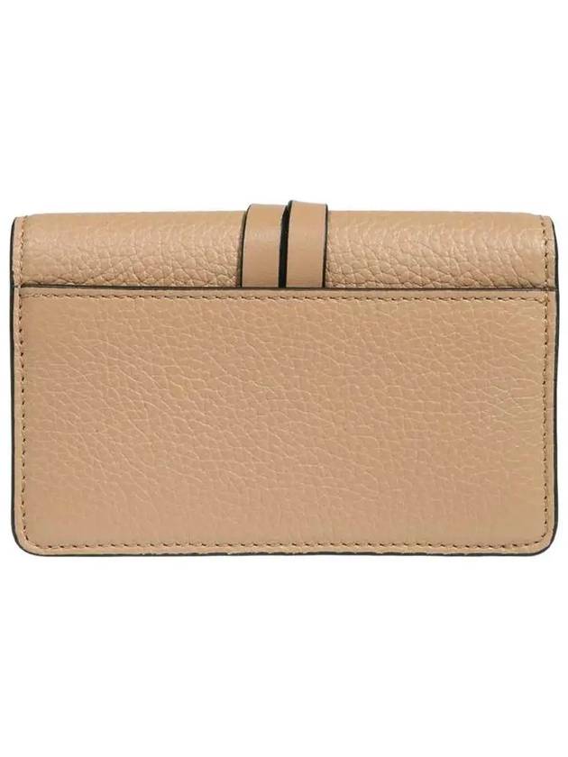 Alphabet Leather Flap Card Wallet Light Tan - CHLOE - BALAAN 4