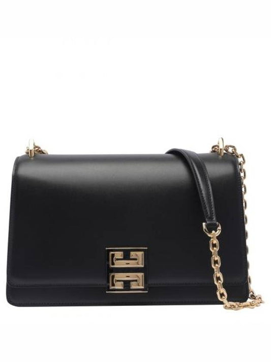 4G Chain Medium Leather Shoulder Bag Black - GIVENCHY - BALAAN 1