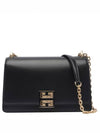 4G Chain Medium Leather Shoulder Bag Black - GIVENCHY - BALAAN 1