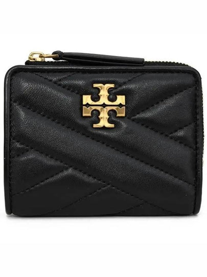 Chevron Half Wallet Black - TORY BURCH - BALAAN 2