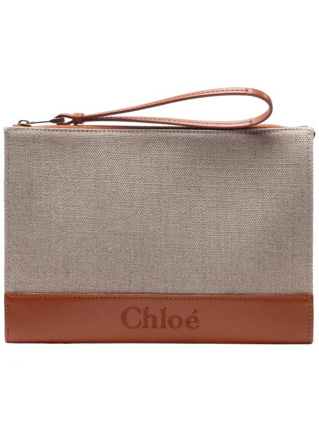 Sense Zipper Clutch Bag Beige Caramel - CHLOE - BALAAN 2