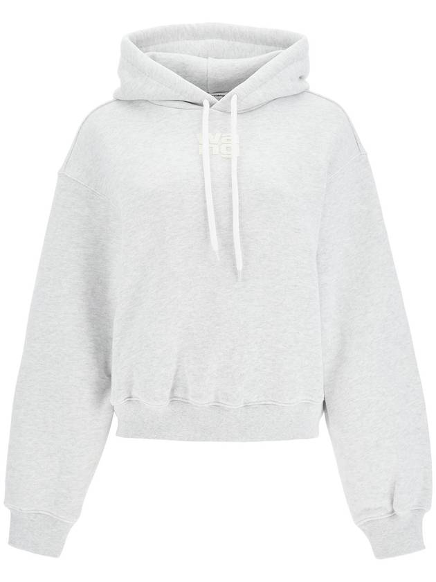 boxy hoodie with hood - ALEXANDER WANG - BALAAN 1