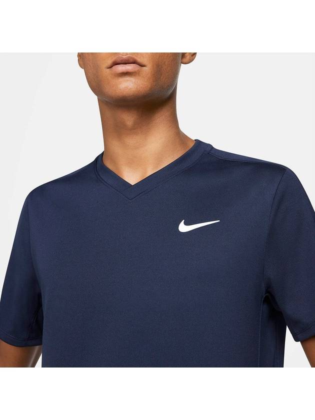 Victory Court Dri Fit Short Sleeve T-shirt Navy - NIKE - BALAAN 3