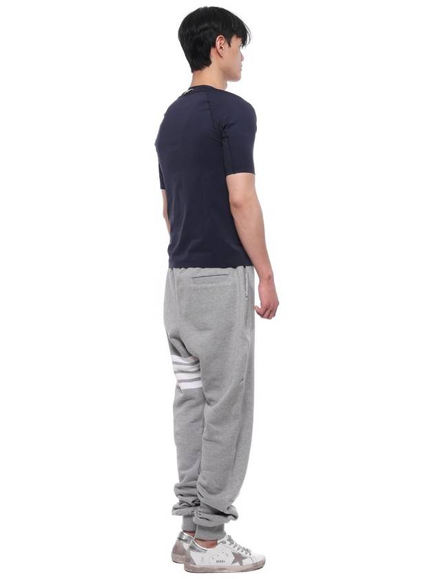 Men's Classic Loopback Engineered 4-Bar Sweatpants Light Grey - THOM BROWNE - BALAAN 7