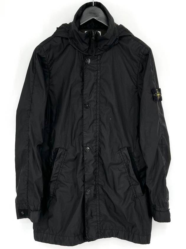 Membrana windbreaker hooded jacket black size M - STONE ISLAND - BALAAN 4