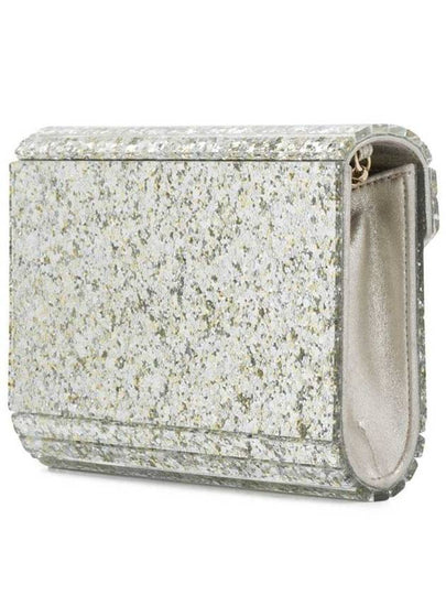 'Candy' Champagne Clutch Bag With All-Over Coarse Glitter In Acrylic Woman Jimmy Choo - JIMMY CHOO - BALAAN 2