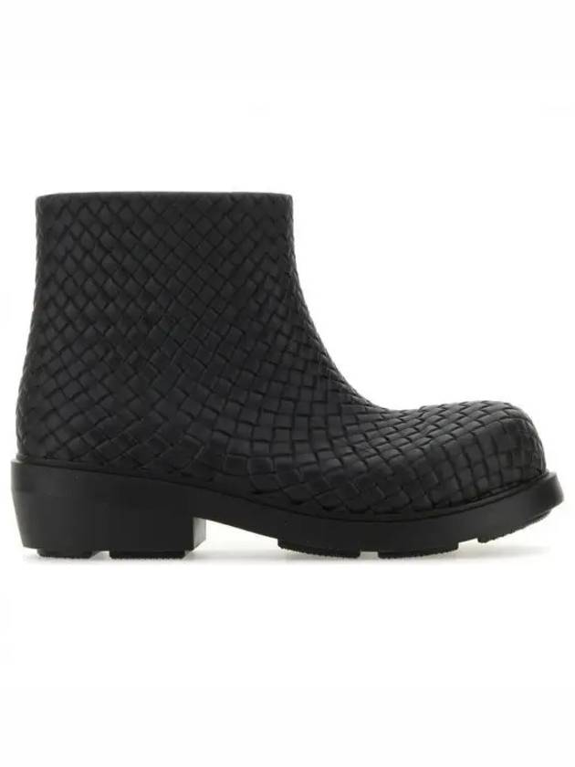 Fireman Intrecciato Leather Ankle Boots Black - BOTTEGA VENETA - BALAAN 2