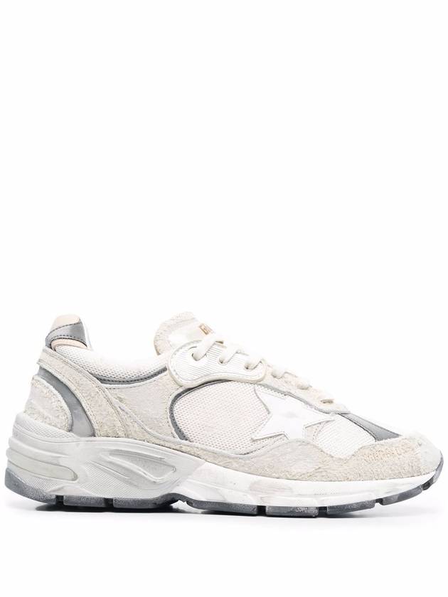 Mesh and Suede Leather Dad-Star Sneakers White Beige - GOLDEN GOOSE - BALAAN 2