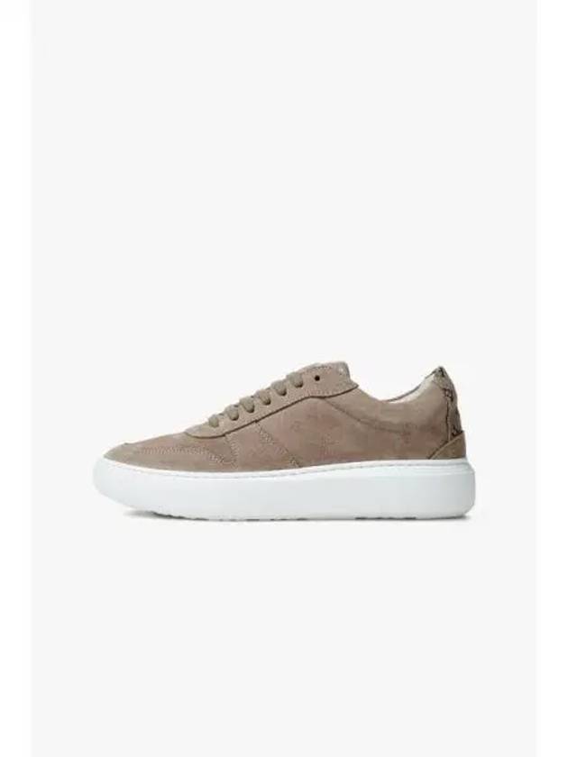 Women s Logo Patch Suede Sneakers Brown 271736 - HERNO - BALAAN 1