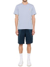 Chillax Fox Patch Regular Short Sleeve T-Shirt Blue - MAISON KITSUNE - BALAAN 5