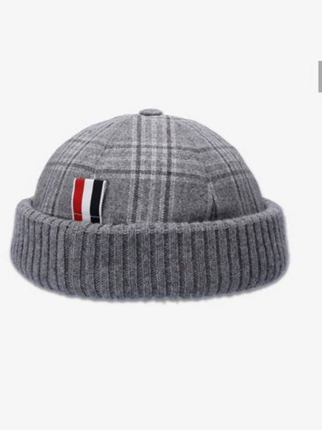 4-Bar Beanie Grey - THOM BROWNE - BALAAN 3