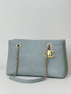 20th Mint Chevron Gold Shoulder Bag 3VCHB22173 - CHANEL - BALAAN 4