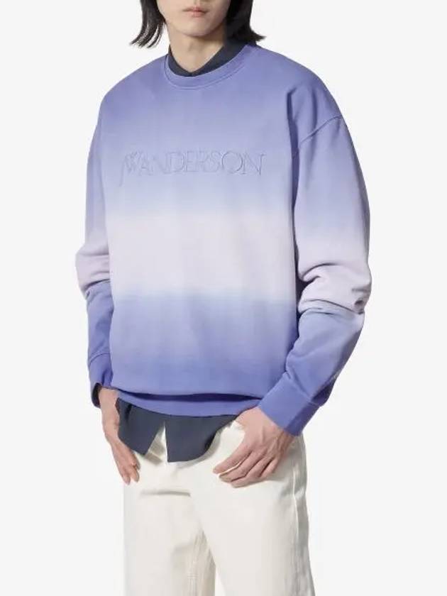 Embroidered Logo Gradient Sweatshirt Lavender - JW ANDERSON - BALAAN 2