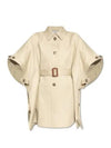 Agape Half Sleeve Poncho Jacket Beige - MAX MARA - BALAAN 2