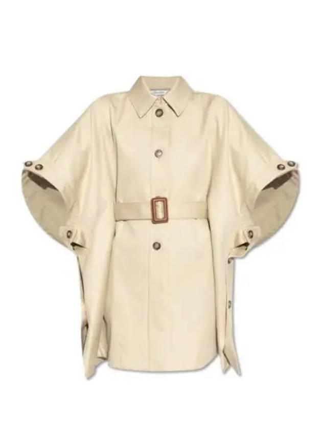 Agape Half Sleeve Poncho Jacket Beige - MAX MARA - BALAAN 1