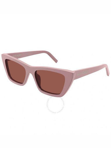 Saint Laurent Brown Cat Eye Ladies Sunglasses SL 276 MICA 058 55 - SAINT LAURENT - BALAAN 1