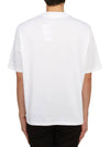 Small Heart Logo Boxy Fit Short Sleeve T-Shirt White - AMI - BALAAN 5