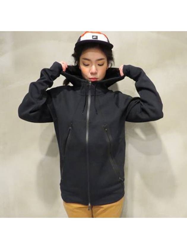 01724786010JordanFleece Hooded Zip JacketBlack - NIKE - BALAAN 1