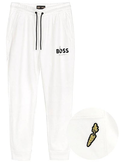 Logo Track Pants White - HUGO BOSS - BALAAN 2