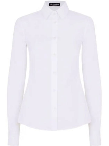 Cotton Long Sleeve Shirt F5G19TFUEEE - DOLCE&GABBANA - BALAAN 1