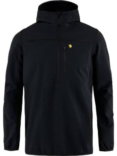 Men's Bergtagen Stretch Half Zip Jacket Black - FJALL RAVEN - BALAAN 2